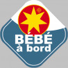 bébé à bord gars Occitan - 10cm - Autocollant(sticker)