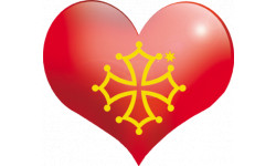 Autocollant (sticker): coeur Pays Occitan