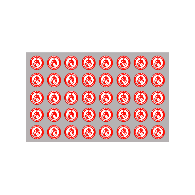 Produits Vendéen - 40fois 2cm - Sticker/autocollant