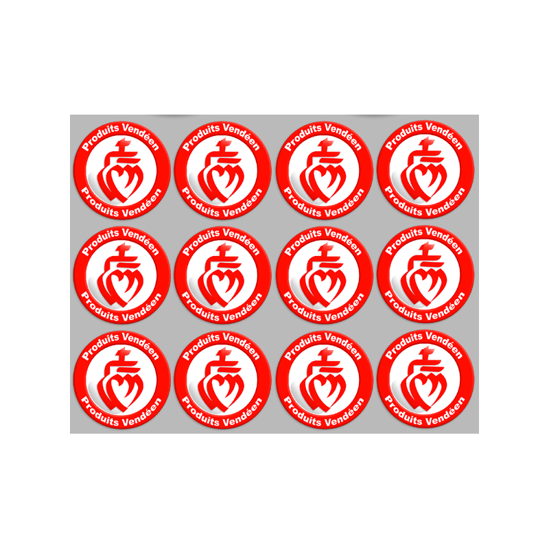 Produits Vendéen - 12fois 5cm - Sticker/autocollant