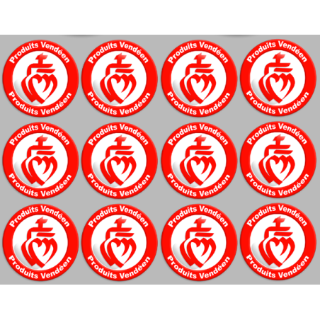 Produits Vendéen - 12fois 5cm - Sticker/autocollant