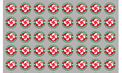 Produits Basque rouge - 44fois 2cm - Autocollant(sticker)