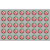 Produits Basque rouge - 44fois 2cm - Autocollant(sticker)