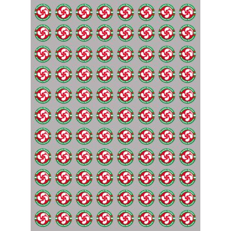 Produits Basques rouge - 88fois 2cm - Sticker/autocollant