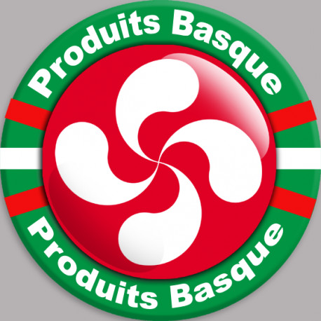 Autocollant (sticker): Produits Basque rouge