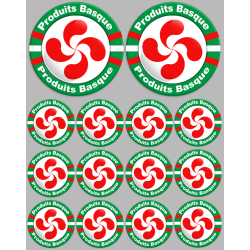 Produits Basques - 2fois 10cm/12fois 5cm - Sticker/autocollant