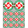 Produits Basque - 2fois 10cm/12fois 5cm - Autocollant(sticker)