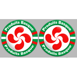 Produits Basques - 12fois 10cm - Sticker/autocollant