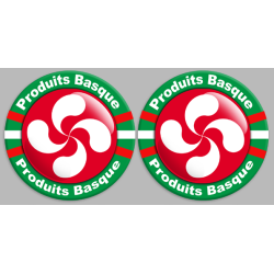 Produits Basques rouge - 12fois 10cm - Sticker/autocollant