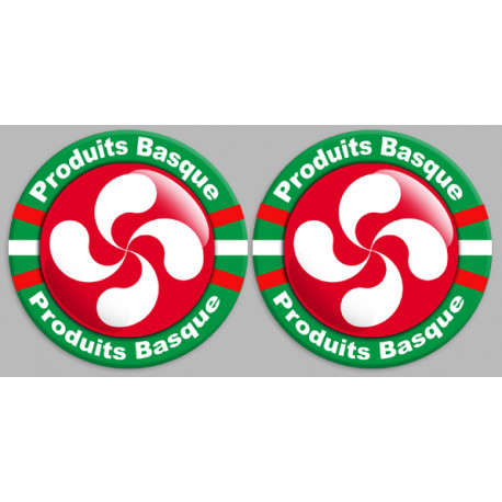 Autocollant (sticker): Série Produits Basque rouge