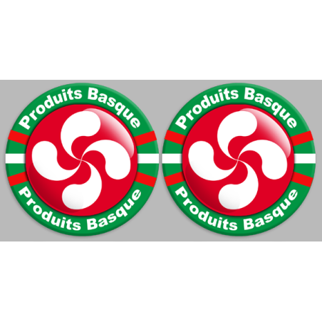 Produits Basques rouge - 12fois 10cm - Sticker/autocollant