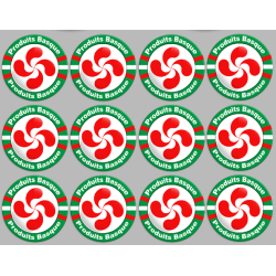 Produits Basques - 12fois 5cm - Sticker/autocollant
