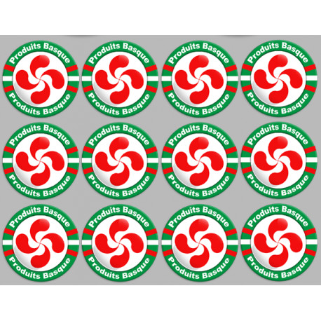 Produits Basque - 12fois 5cm - Autocollant(sticker)