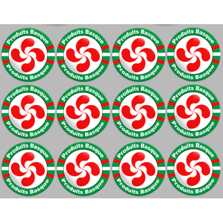 Produits Basque - 12fois 5cm - Autocollant(sticker)