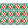 Produits Basque - 12fois 5cm - Autocollant(sticker)
