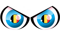 Paire d'yeux Belge - 29x12cm - Autocollant(sticker)