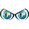 Paire d'yeux Belge - 29x12cm - Autocollant(sticker)