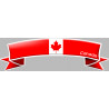 Autocollant (sticker): flamme canadienne