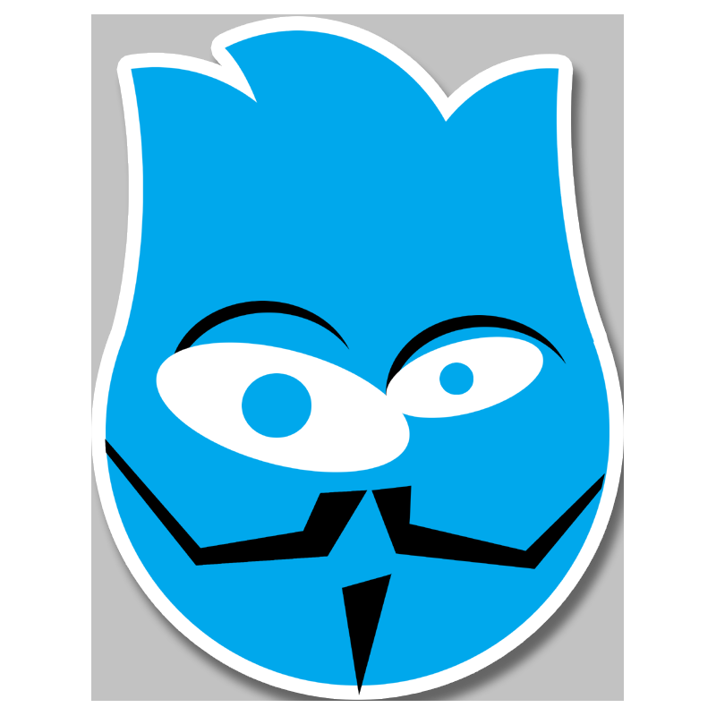 anonymwils - 15x11.5cm - Sticker/autocollant