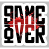 Game Over (15x15cm) - Sticker/autocollant