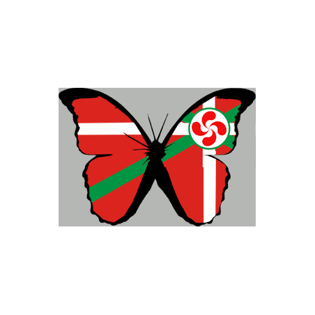 Autocollant (sticker): effet papillon Basque