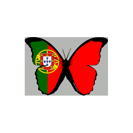 Autocollant (sticker): effet papillon Portugais