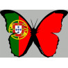 Autocollant (sticker): effet papillon Portugais