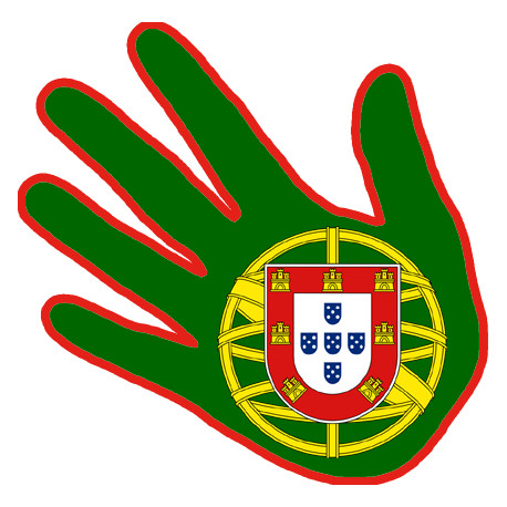 Autocollant (sticker): Autocollant main Portugaise