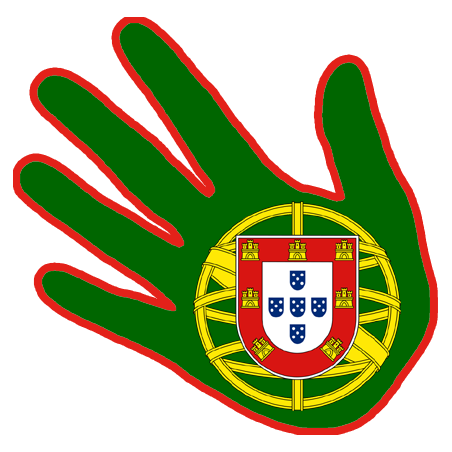 Autocollant (sticker): Autocollant main Portugaise