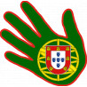 Autocollant (sticker): Autocollant main Portugaise