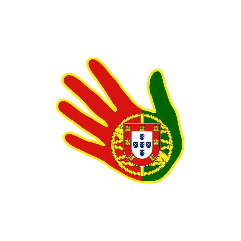 main Portugaise - 17x17cm - Sticker/autocollant