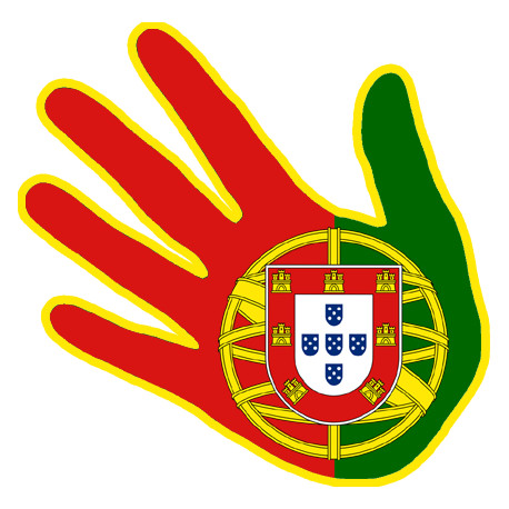 Autocollant (sticker): Autocollant main Portugaise