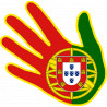 Autocollant (sticker): Autocollant main Portugaise