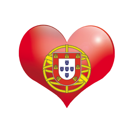 Coeur Portugal - 11.5x10cm - Autocollant(sticker)