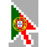 Autocollant (sticker): curseur fleche portugaise