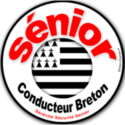 Conducteur Sénior Breton - 15cm - Sticker/autocollant