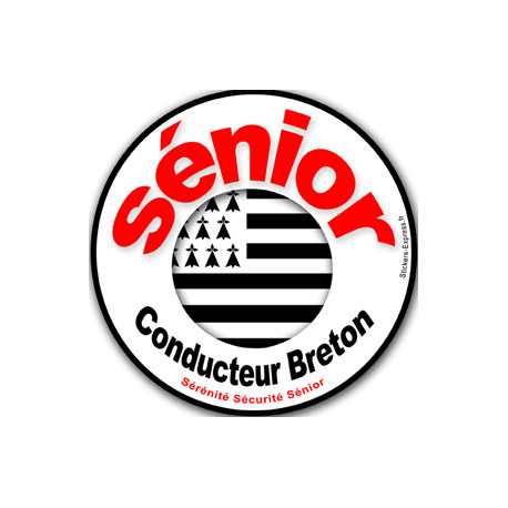 Conducteur Sénior Breton - 15cm - Autocollant(sticker)