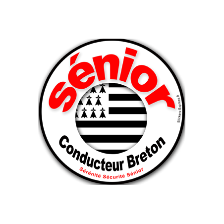 Conducteur Sénior Breton - 15cm - Sticker/autocollant
