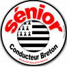 Conducteur Sénior Breton - 15cm - Autocollant(sticker)