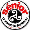 Conductrice Sénior Bretonne Triskel - 10cm - Autocollant(sticker)