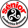 Conductrice Sénior Bretonne Triskel - 10cm - Autocollant(sticker)