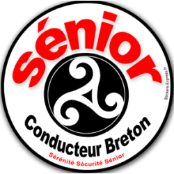 Conducteur Sénior Breton Hermine - 10cm - Sticker/autocollant