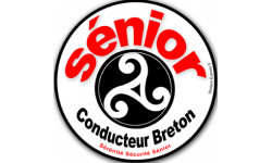 Conducteur Sénior Breton Hermine - 10cm - Autocollant(sticker)