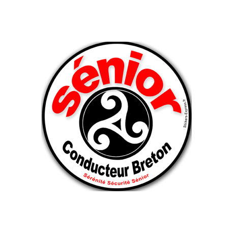 Conducteur Sénior Breton Hermine - 10cm - Autocollant(sticker)