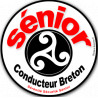 Conducteur Sénior Breton Hermine - 10cm - Autocollant(sticker)