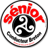 Conducteur Sénior Breton Hermine - 10cm - Sticker/autocollant