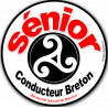 Conducteur Sénior Breton Hermine - 10cm - Autocollant(sticker)