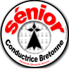 Conductrice Sénior Bretonne Hermine -15cm - Sticker/autocollant
