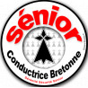 Conductrice Sénior Bretonne Hermine -15cm - Autocollant(sticker)