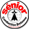 Conductrice Sénior Bretonne Hermine -15cm - Sticker/autocollant